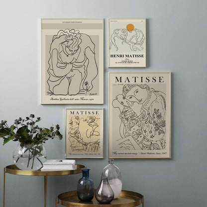 LZINA™ | Henri Matisse Picasso Abstract Canvas