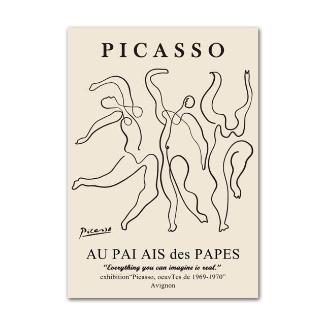 LZINA™ | Henri Matisse Picasso Abstract Canvas
