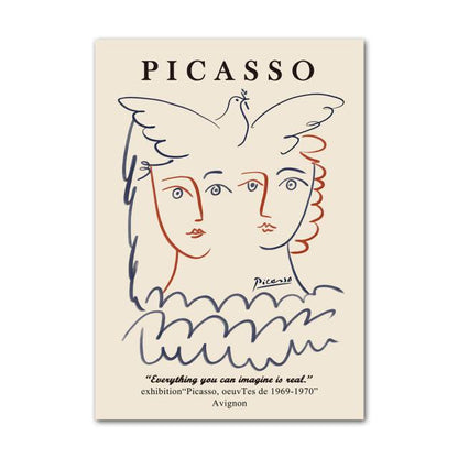 LZINA™ | Henri Matisse Picasso Abstract Canvas