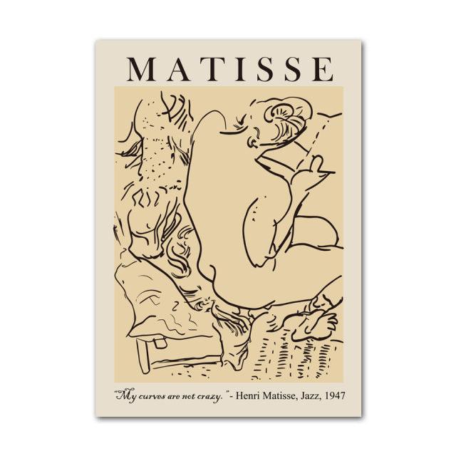 LZINA™ | Henri Matisse Picasso Abstract Canvas