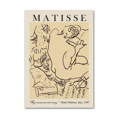 LZINA™ | Henri Matisse Picasso Abstract Canvas