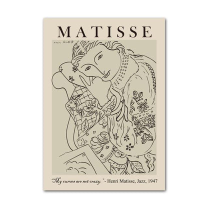 LZINA™ | Henri Matisse Picasso Abstract Canvas