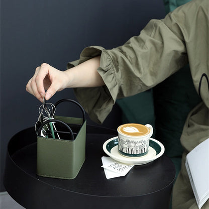 BowLift | Oslo Leather Storage Basket