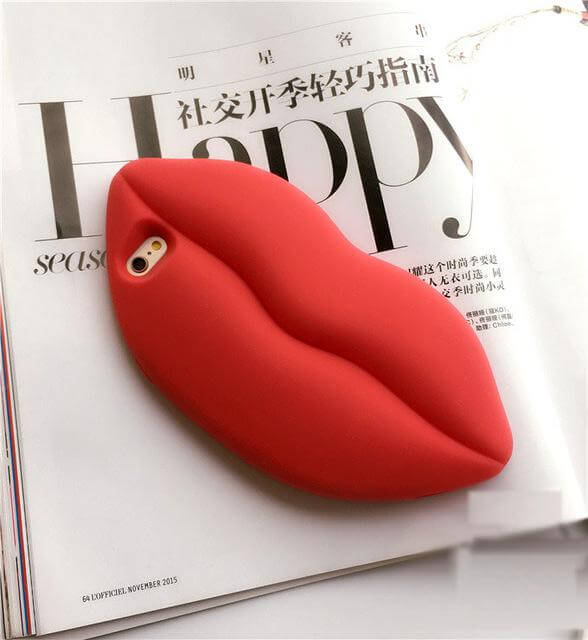 BowLift | 3D Marilyn Monroe Big Sexy Red Lip Iphone Cases