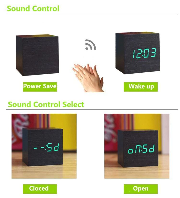 BowLift | CUBE DIGITAL DESK CLOCK