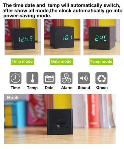 BowLift | CUBE DIGITAL DESK CLOCK
