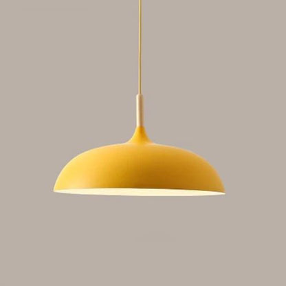 BowLift | Pendant lights made of metal and wood in delicate pastel shades