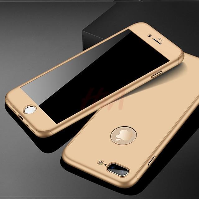 LZINA™ | 360 Full Protection Phone Case For iPhone With Front Glass Cover