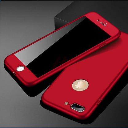 LZINA™ | 360 Full Protection Phone Case For iPhone With Front Glass Cover