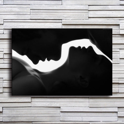 LZINA™ | Man and Woman Silhouette - Canvas Wall Art Painting