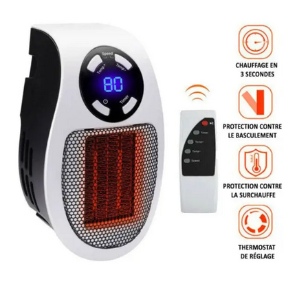 BowLift Ultra-Compact Ceramic Heater — HeatCompact for Instant Cozy Warmth