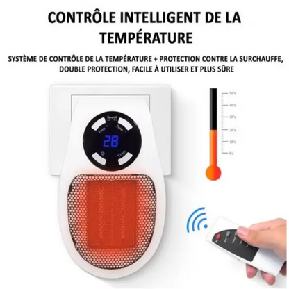 BowLift Ultra-Compact Ceramic Heater — HeatCompact for Instant Cozy Warmth