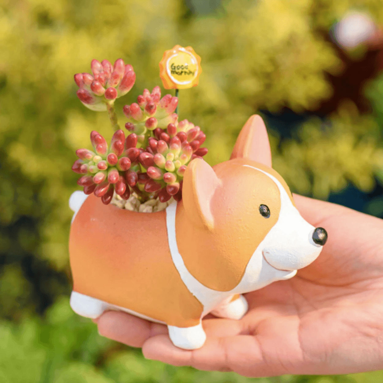 LZINA™ | Resin Corgi Mini Flower Pot
