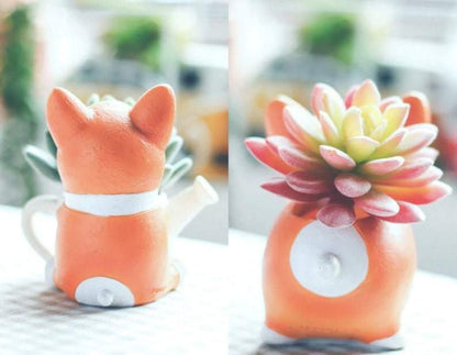 LZINA™ | Resin Corgi Mini Flower Pot