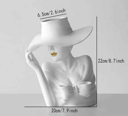 LZINA™ | Resin Portrait Flower Pot