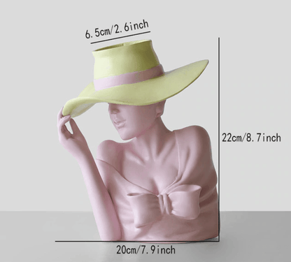 LZINA™ | Resin Portrait Flower Pot