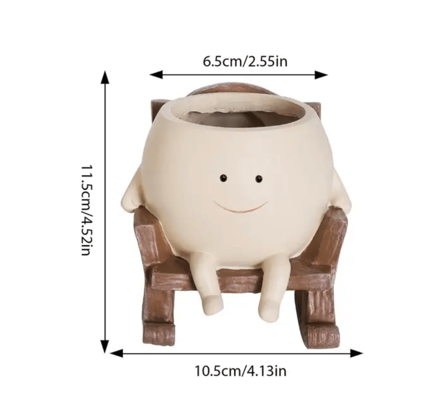 LZINA™ | Resin Smiling Face Planter