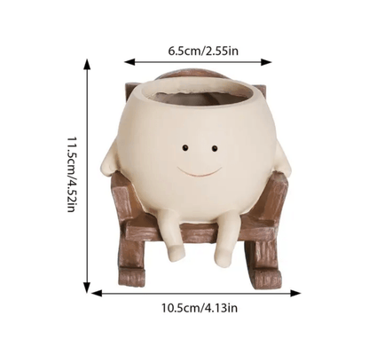 LZINA™ | Resin Smiling Face Planter