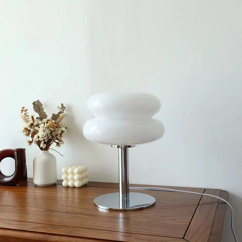 BowLift Retro Macaron Glass Table Lamp – Colorful Glass Accent Light