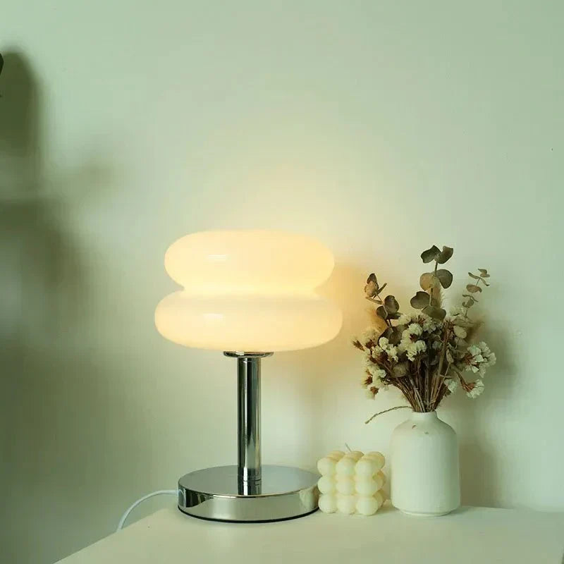BowLift Retro Macaron Glass Table Lamp – Colorful Glass Accent Light