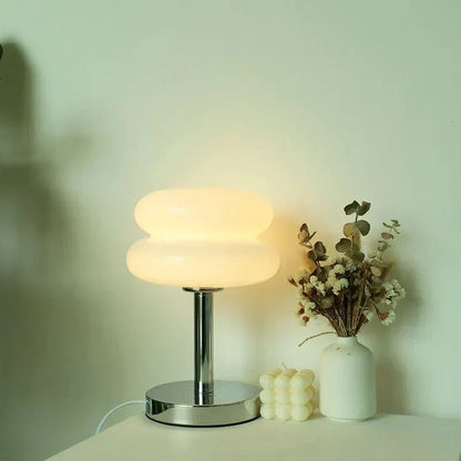 BowLift Retro Macaron Glass Table Lamp – Colorful Glass Accent Light