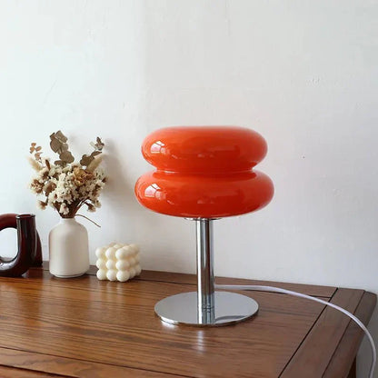 BowLift Retro Macaron Glass Table Lamp – Colorful Glass Accent Light