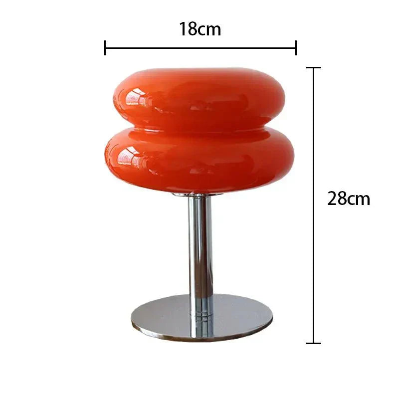 BowLift Retro Macaron Glass Table Lamp – Colorful Glass Accent Light