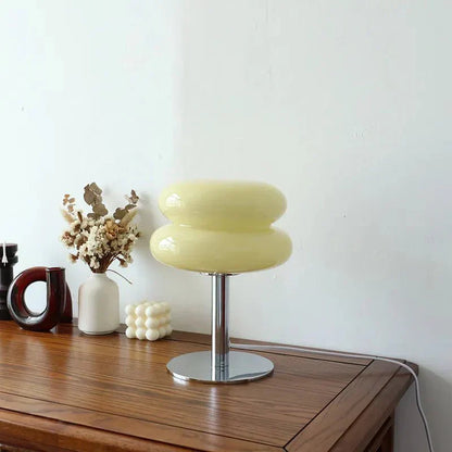 BowLift Retro Macaron Glass Table Lamp – Colorful Glass Accent Light