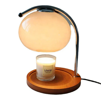 BowLift Glass Table Lamp with Retro-Style Stand – Vintage-Inspired Lighting for Your Space