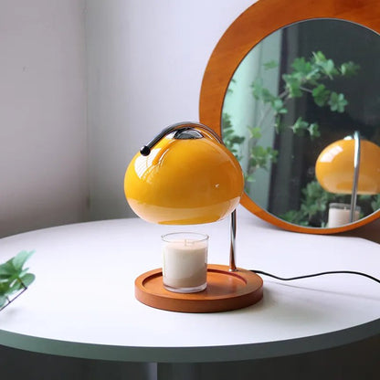 BowLift Glass Table Lamp with Retro-Style Stand – Vintage-Inspired Lighting for Your Space