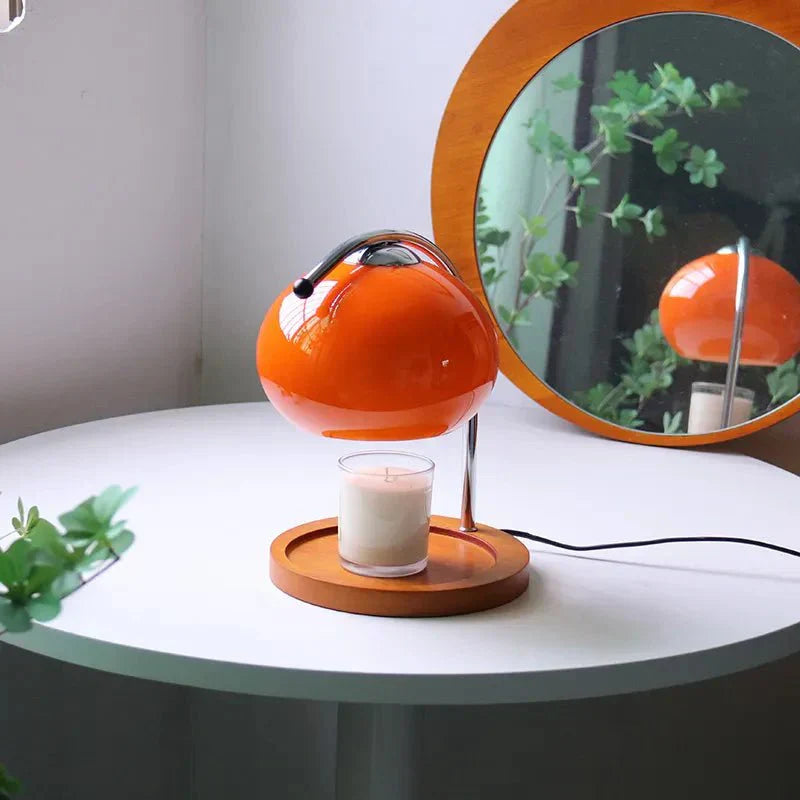BowLift Glass Table Lamp with Retro-Style Stand – Vintage-Inspired Lighting for Your Space