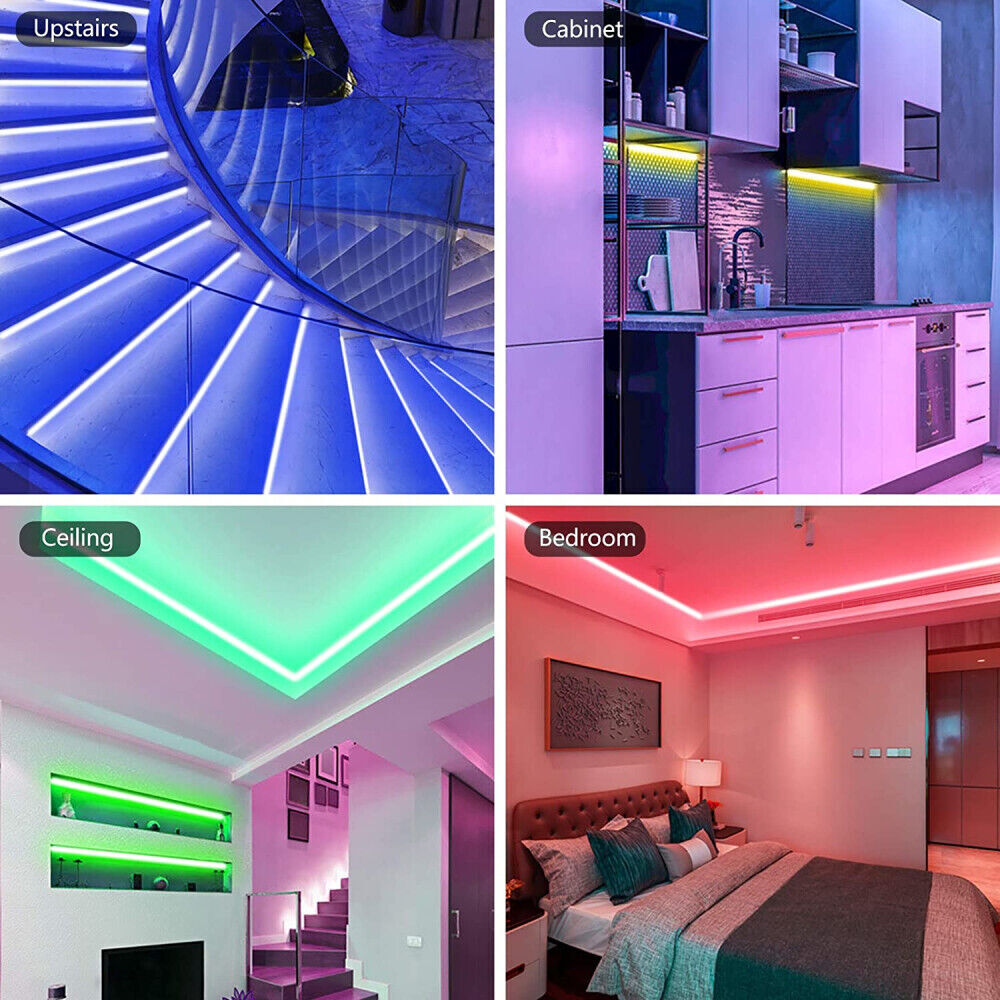 BowLift Bluetooth RGB LED Strip Lights – 30m Total (Two 15m Strips), Music Sync, 5050 LEDs, Remote Control