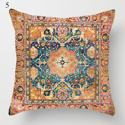 Ethnic Boho Mandala Print Linen Throw Pillow Case Sofa Cushion Cover Home Decor# Bowlift