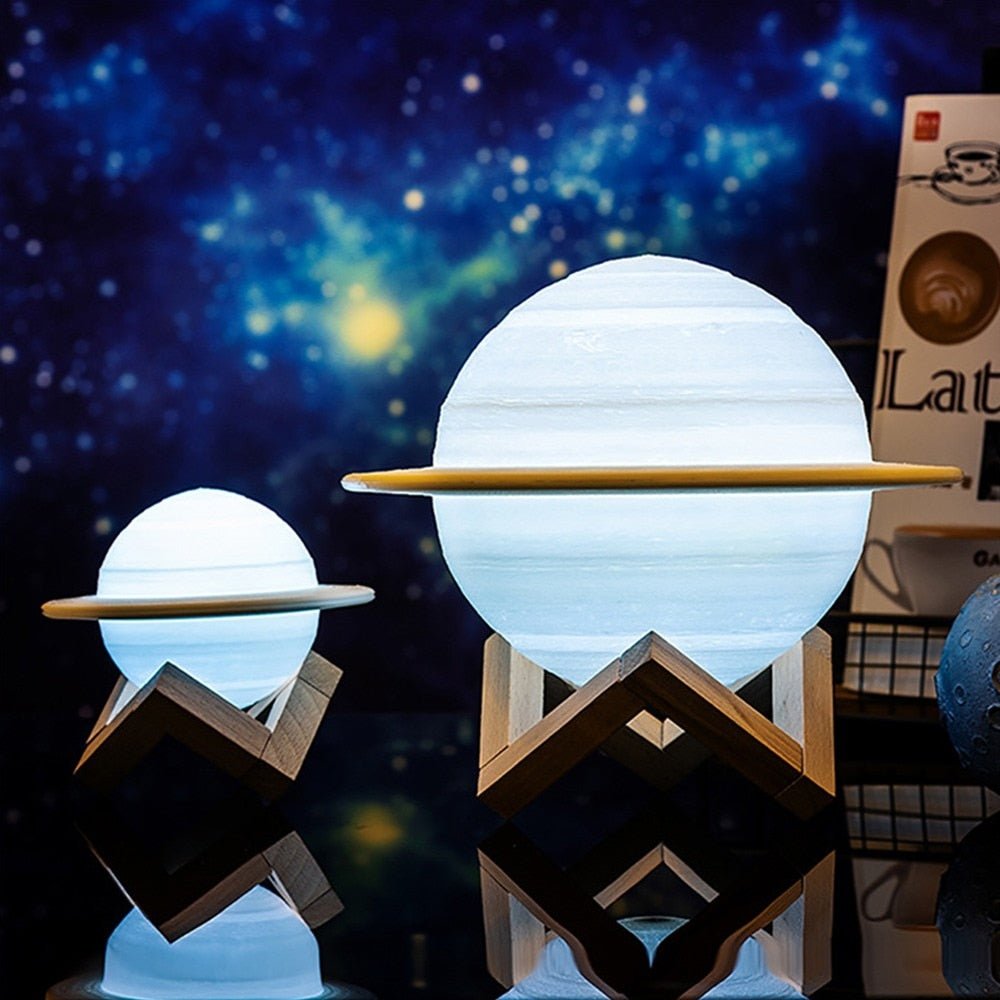 BowLift SaturnGlow Lamp — Celestial Planetary Design with Adjustable Lighting for Ambient Illumination