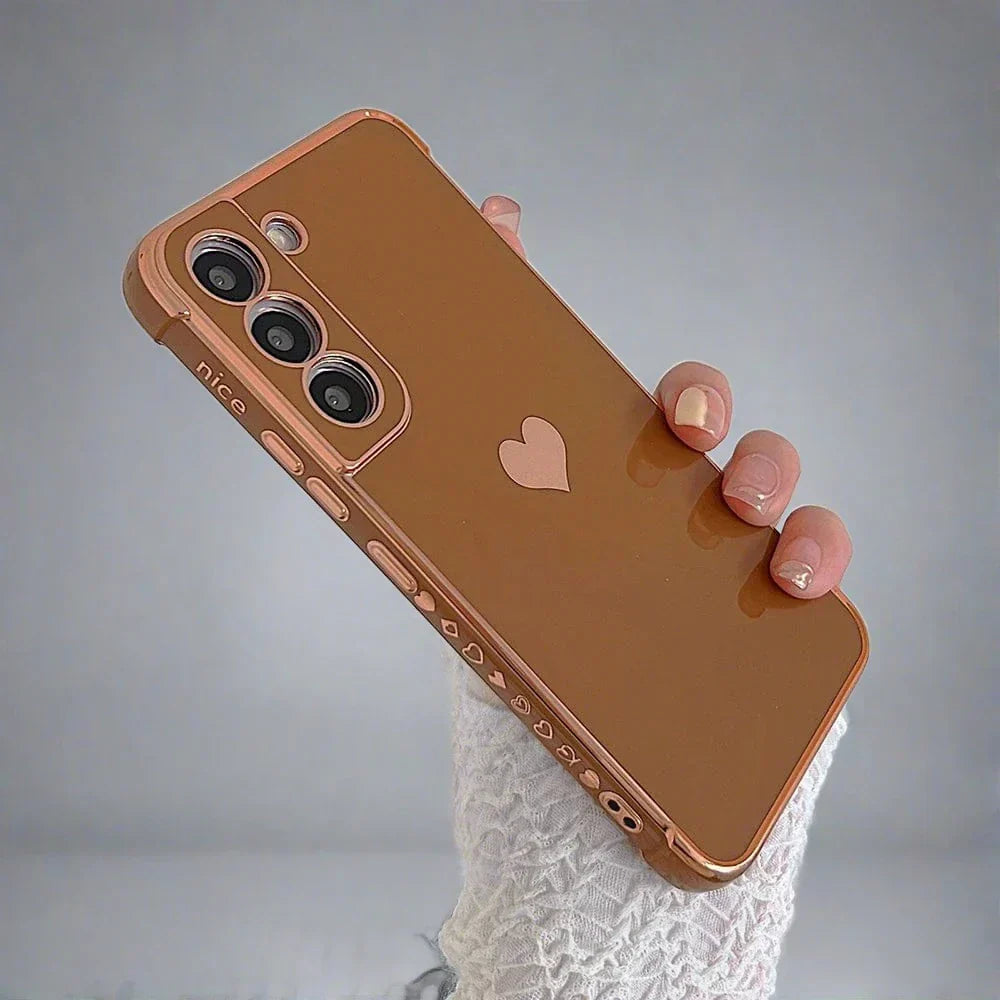 LZINA™ | Samsung phone cases | Luxurious, shock-resistant, plated square case