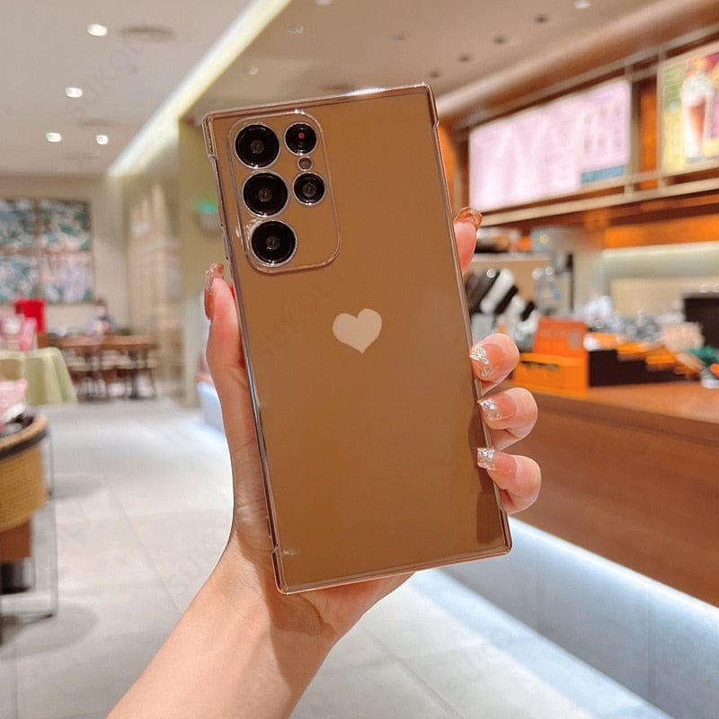 LZINA™ | Samsung phone cases | Luxurious, shock-resistant, plated square case