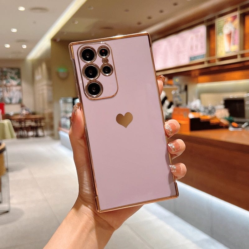 LZINA™ | Samsung phone cases | Luxurious, shock-resistant, plated square case