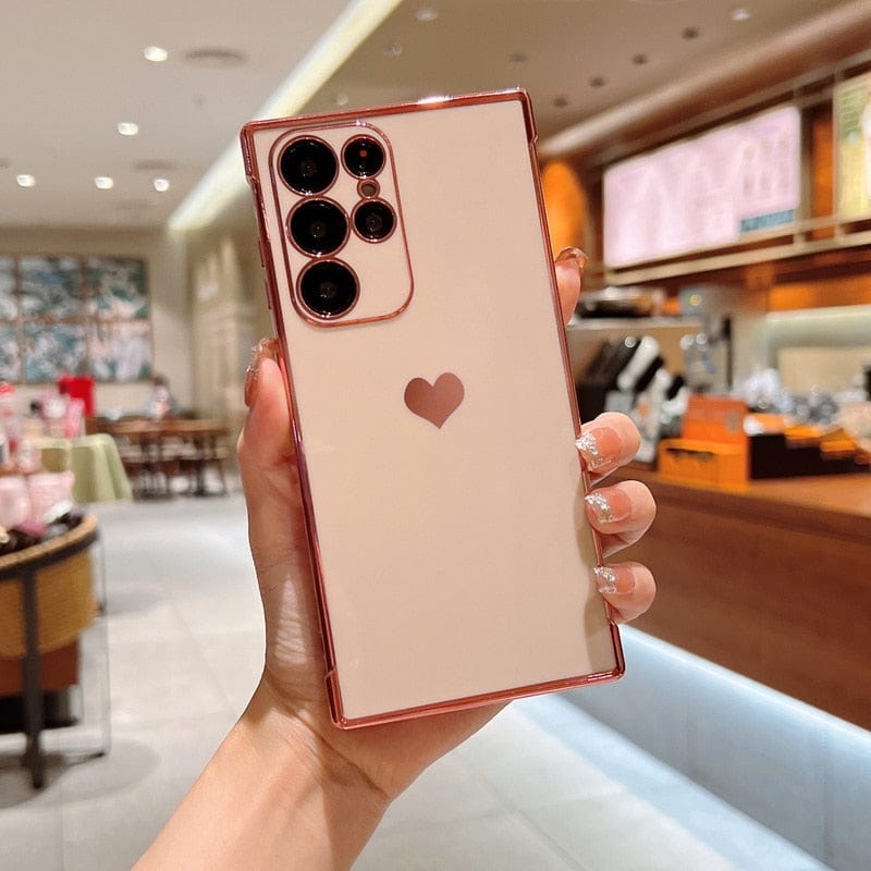 LZINA™ | Samsung phone cases | Luxurious, shock-resistant, plated square case