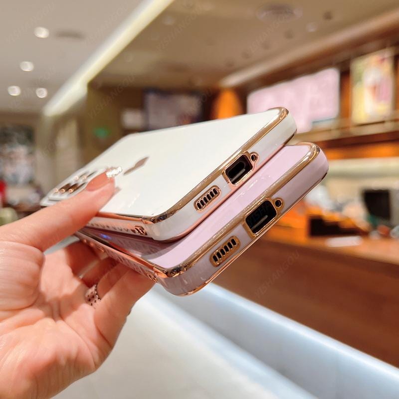 LZINA™ | Samsung phone cases | Luxurious, shock-resistant, plated square case