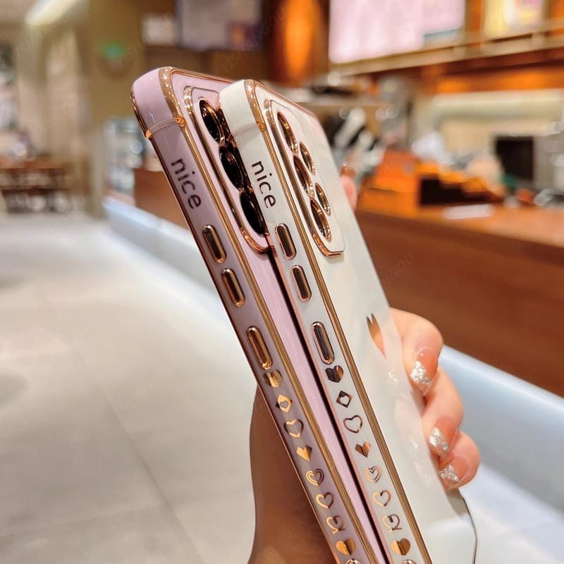 LZINA™ | Samsung phone cases | Luxurious, shock-resistant, plated square case