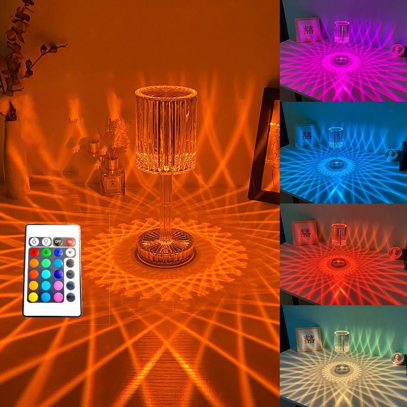 BowLift Touch-Activated Gatsby Crystal Lamp