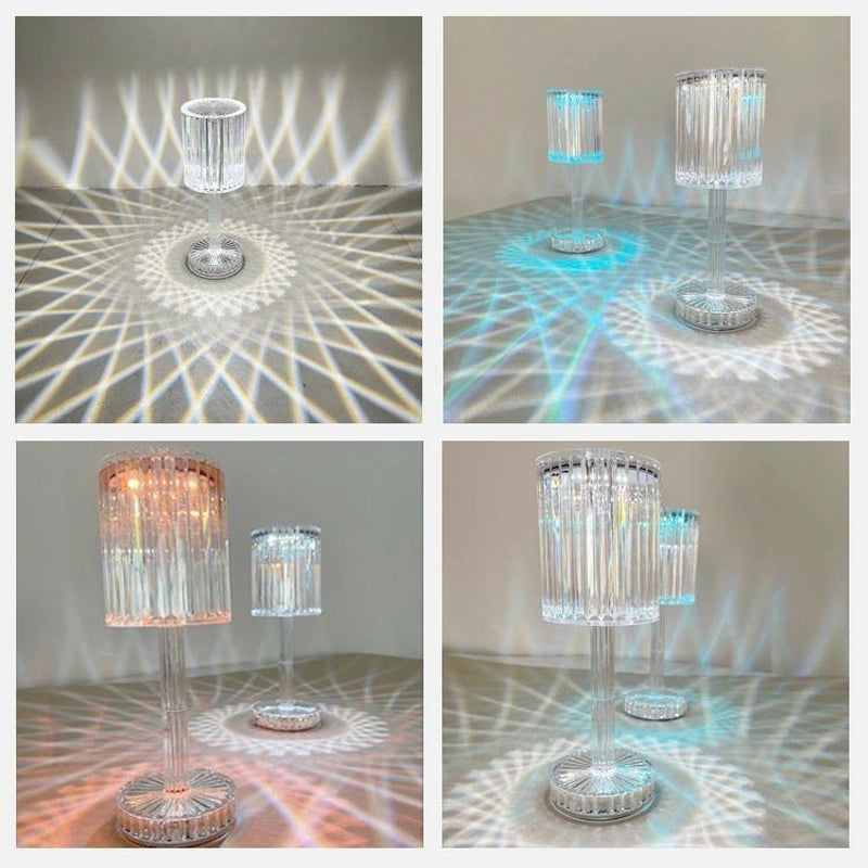 BowLift Touch-Activated Gatsby Crystal Lamp
