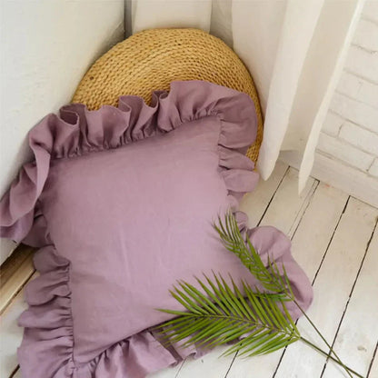 BowLift | Soft Linen Ruffle Pillowcase