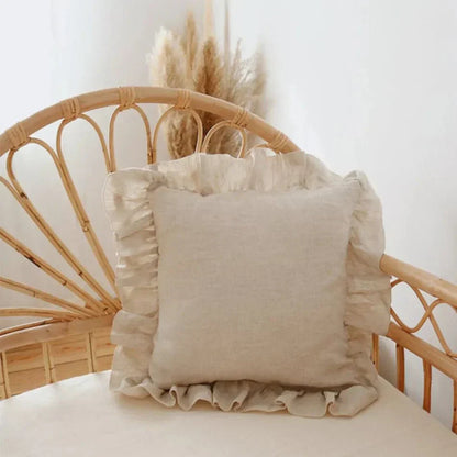 BowLift | Soft Linen Ruffle Pillowcase
