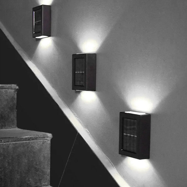 LZINA™ | Wireless LED Solar Wall Lights Deluxe | Efficient and Cost-Saving Outdoor Lighting