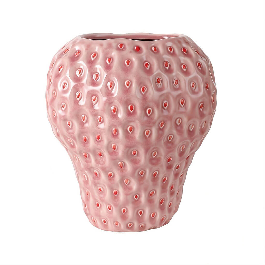 LZINA™ | Strawberry-structured ceramic vase