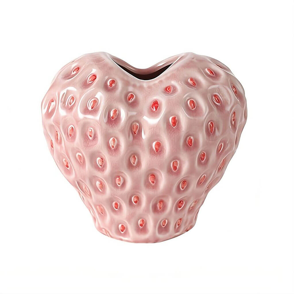 LZINA™ | Strawberry-structured ceramic vase