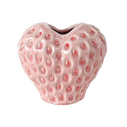 LZINA™ | Strawberry-structured ceramic vase