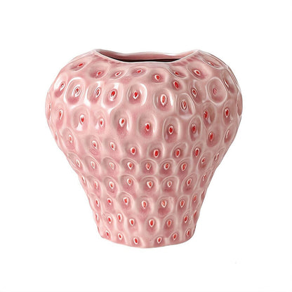 LZINA™ | Strawberry-structured ceramic vase