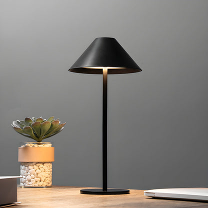 LZINA™ | Sleek Minimalist Dimmable Touch Table Lamp — Waterproof, Rechargeable, with Color Options